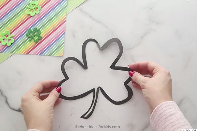 Cut out Shamrock Template