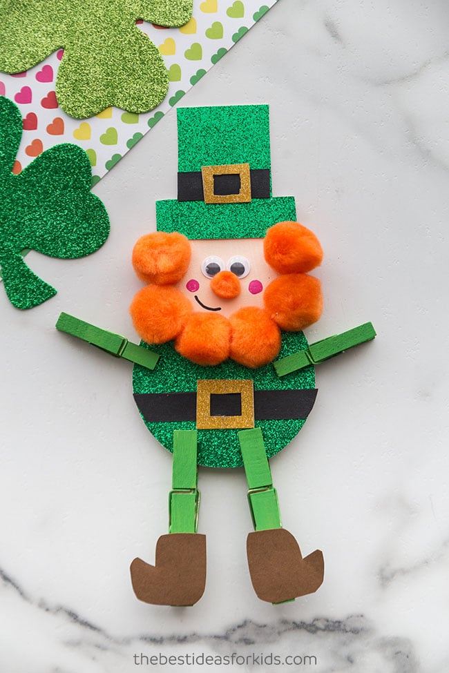 Clothespin Leprechaun Craft