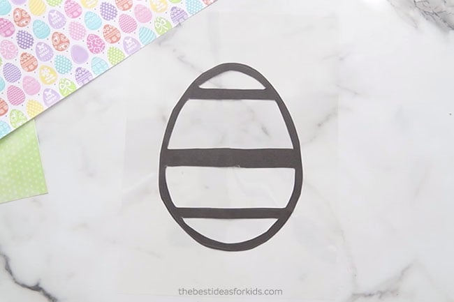 Place on Contact Paper Easter Suncatcher