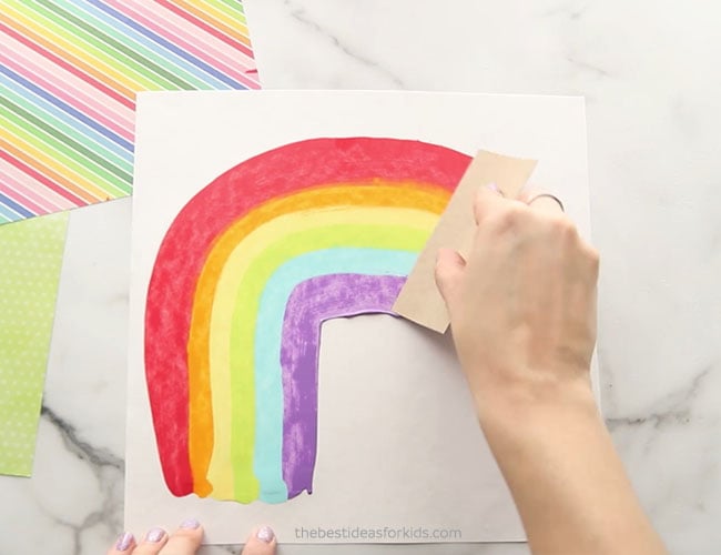 Shamrock Scrape Painting - The Best Ideas for Kids