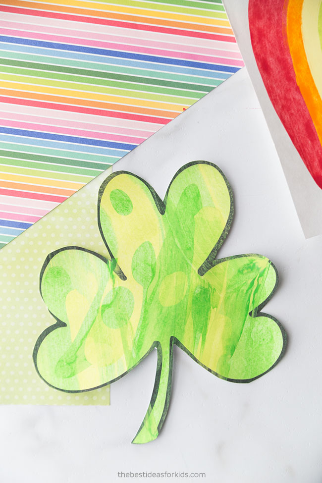 Shamrock Scrape Painting Craft