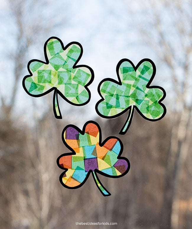 St Patrick's Day Suncatcher Craft