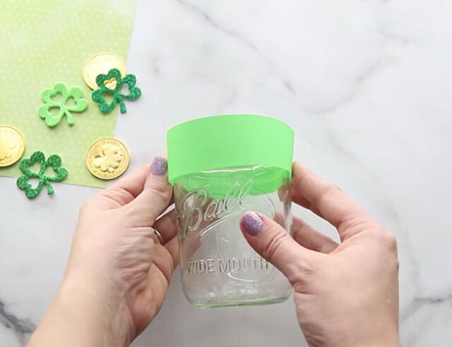 Wrap Paper Around Jar