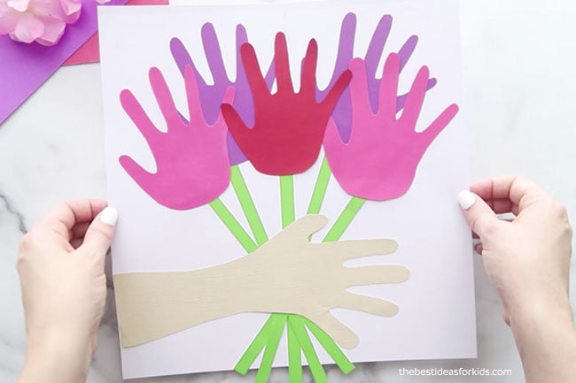 Bouquet Handprint Flowers