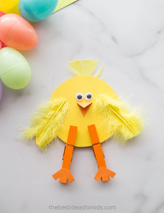 Clothespin Chick Craft