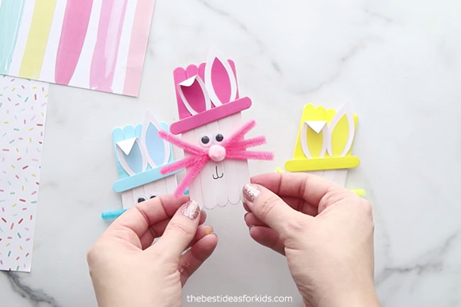 Craft Stick Easter Bunnies