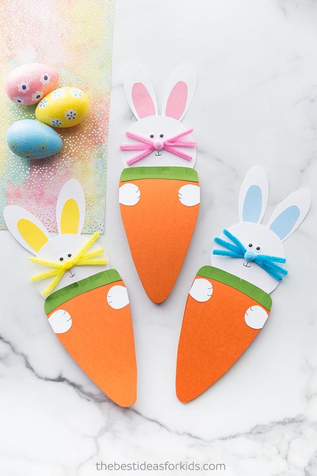 Easter Bunny & Carrot Card