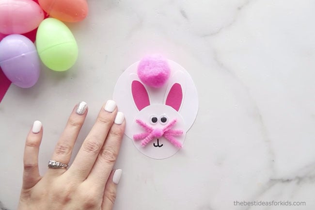 Easter Bunny Clothespin Pom Pom