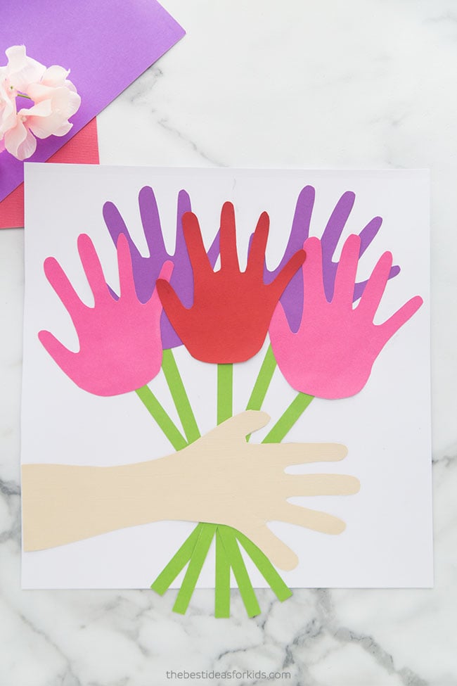 flower handprints