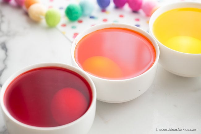 Let Eggs Sit in Food Coloring