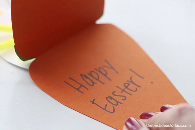 Write Happy Easter Inside Card