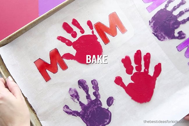 Bake Handprint Shrinky Dinks