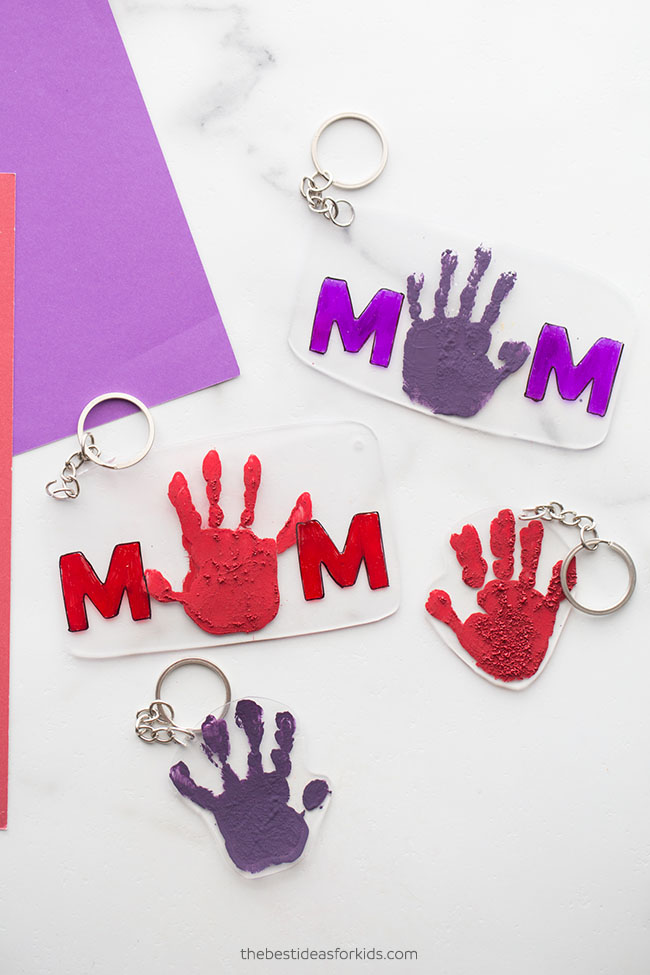 Mother's Day Shrinky Dink Keychain