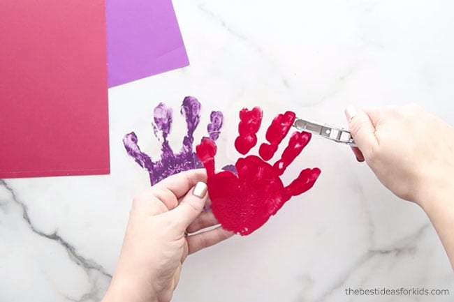 Make a Hole Punch in Handprint