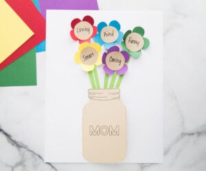 Mason Jar Mother's Day Card