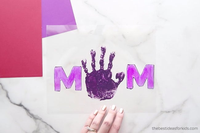 Mom Handprint Shrinky Dinky