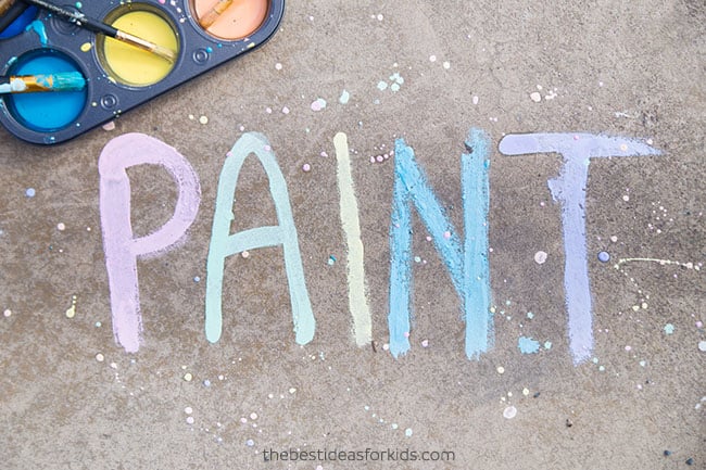 How To Make Sidewalk Chalk Paint For Kids