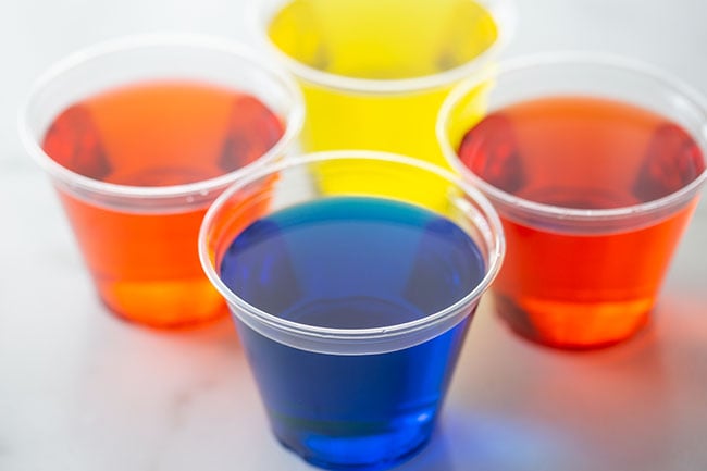 Add Food Coloring to Cups