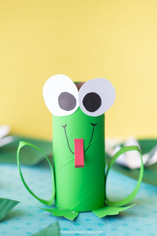 Cutest Popsicle Stick Frog Craft for Kids