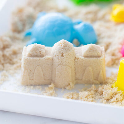 How to Make Colourful Taste-Safe Moon Sand - The Craft-at-Home Family