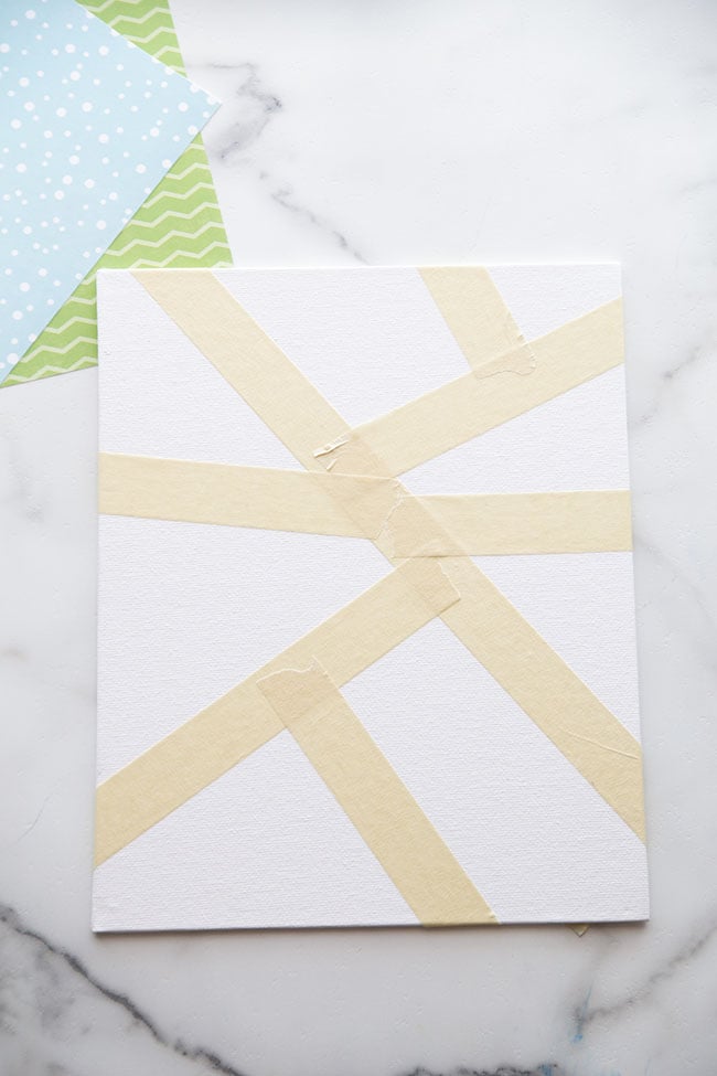 Add Masking Tape to Canvas