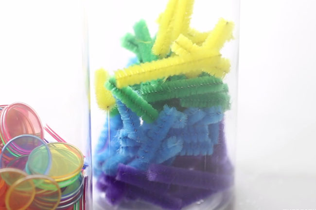 Add Pipe Cleaner to Bottle