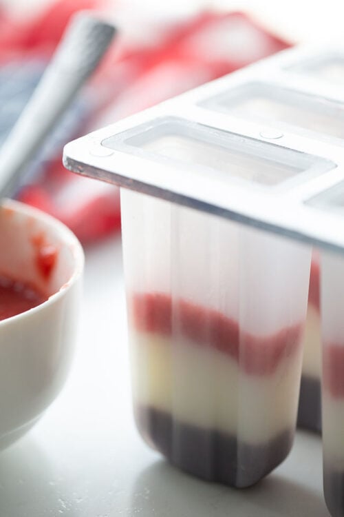 Add Strawberry Layer to Popsicle Mold