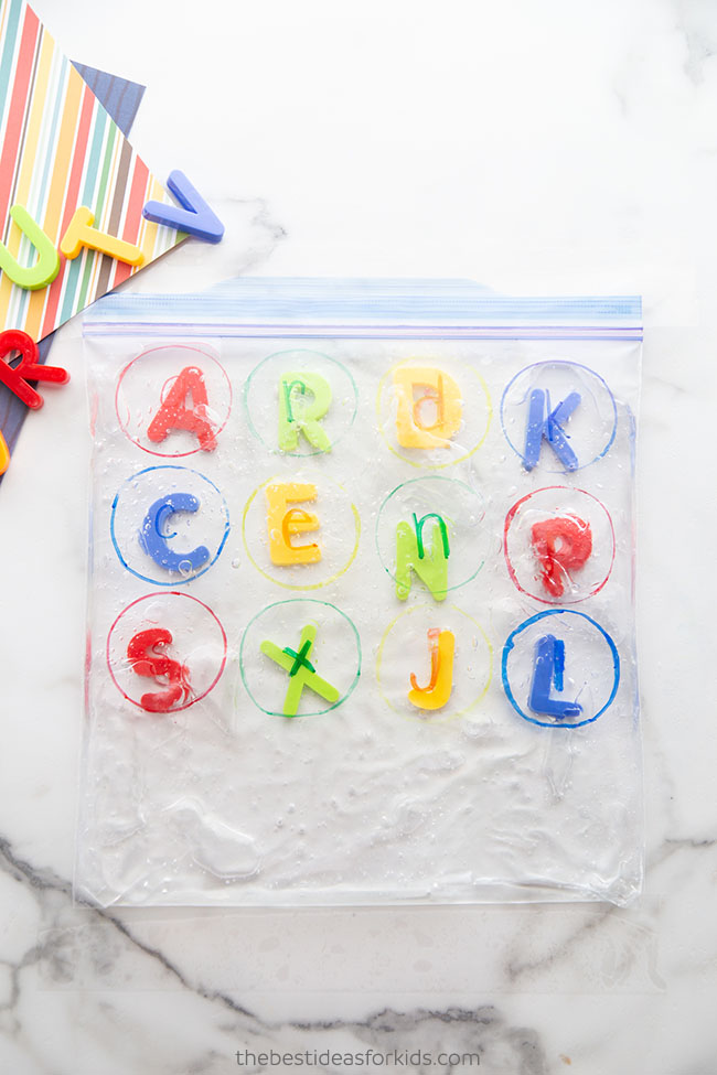 Alphabet Sensory Bag Letter Match