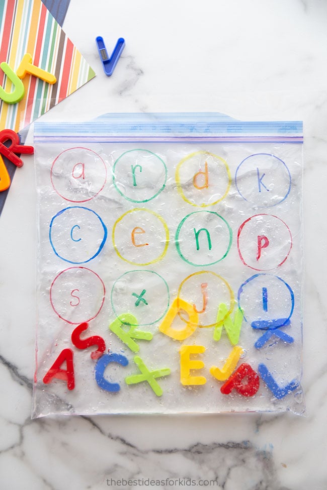 Alphabet Sensory Bag for Kids