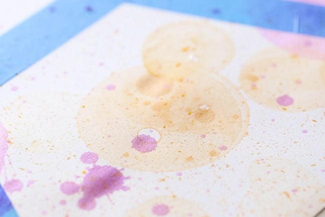 Blow Bubbles on Paper