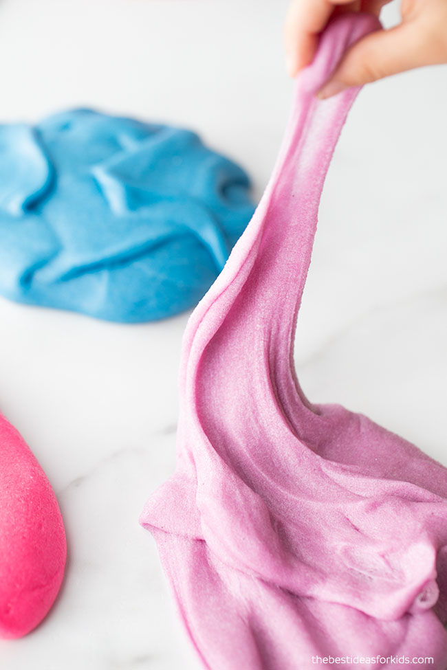 Pink Kinetic Sand Slime Recipe - Easy Kids Craft Idea