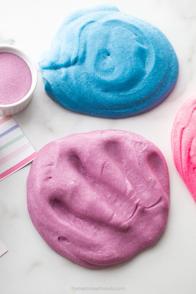 Pink Kinetic Sand Slime Recipe - Easy Kids Craft Idea