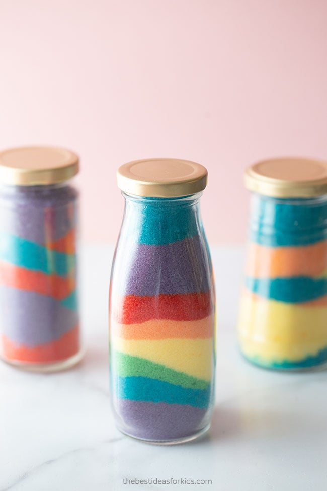 Colored Salt Jar Craft