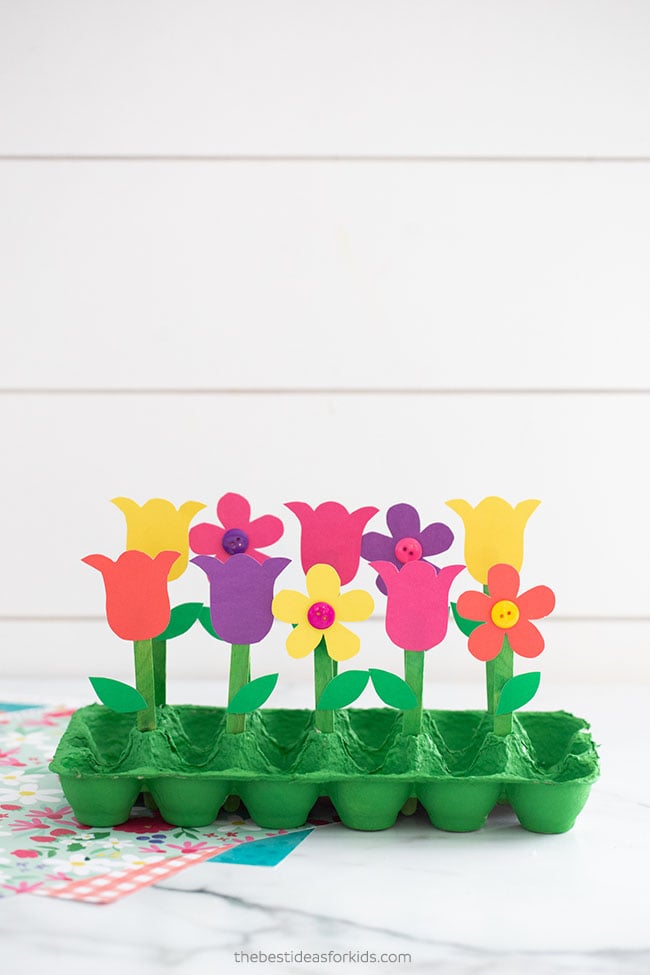 Egg Carton Garden Craft for Kids