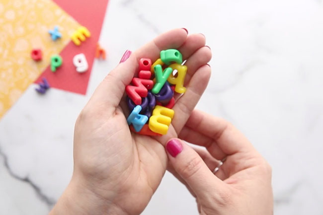 Alphabet Beads for I Spy