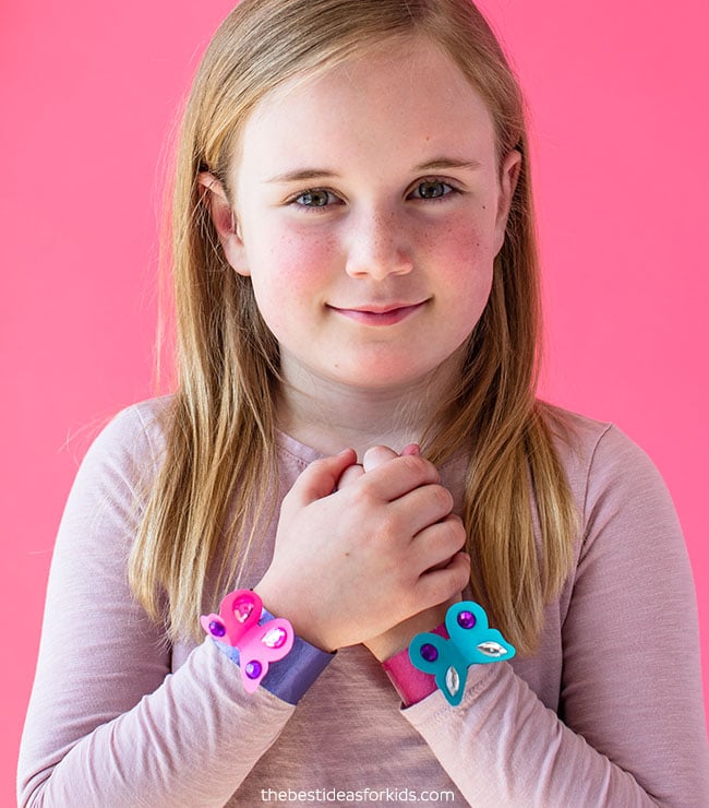 Toilet Paper Roll Bracelets Craft for Kids