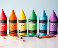 Toilet Paper Roll Crayons