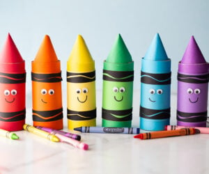 Toilet Paper Roll Crayons