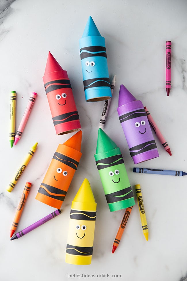 Toilet Paper Roll Crayons Craft