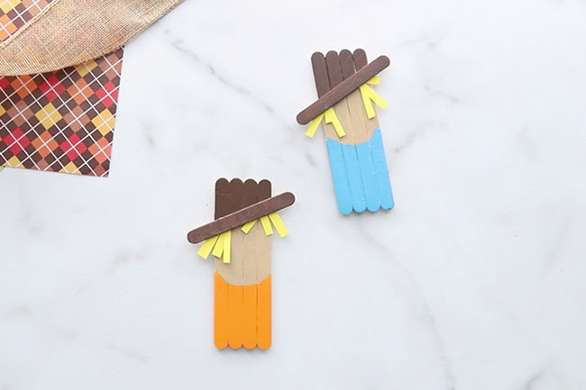 Add Mini Popsicle Stick for Hat