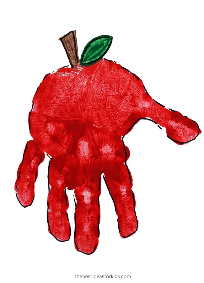 Apple Handprint Art