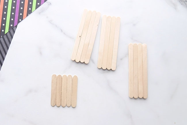 Line Up Popsicle Sticks