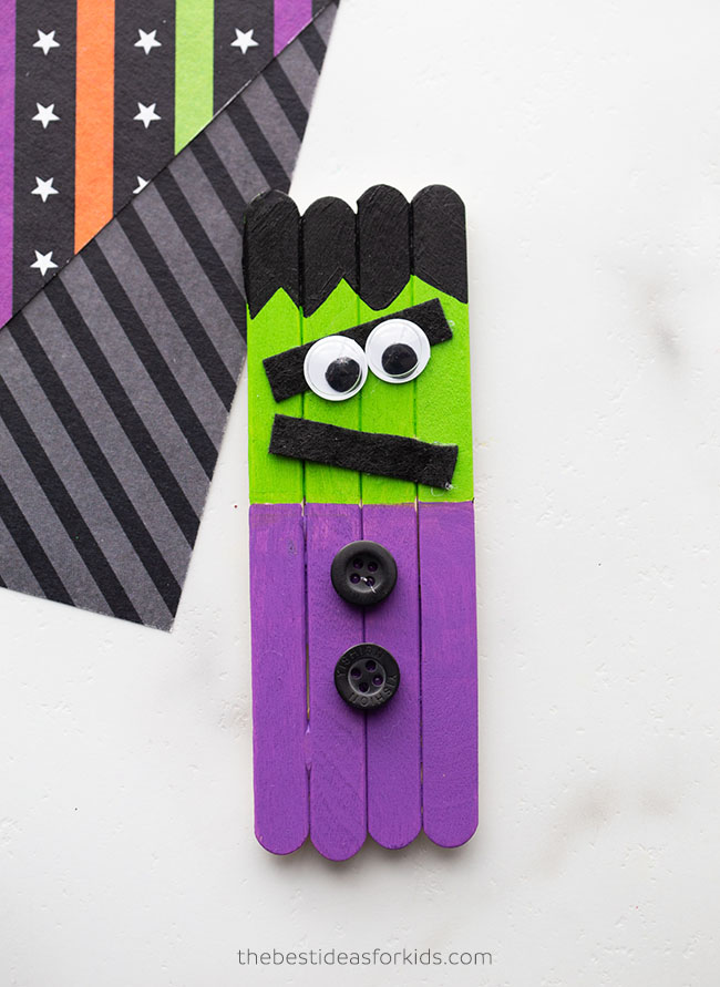 Popsicle Stick Frankenstein