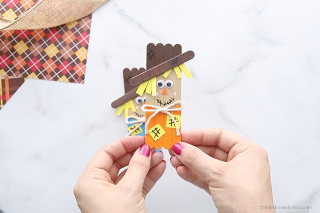 Popsicle Stick Scarecrows