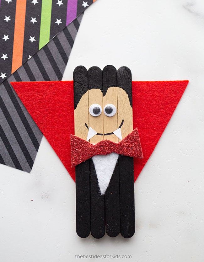 Popsicle Stick Vampire Craft