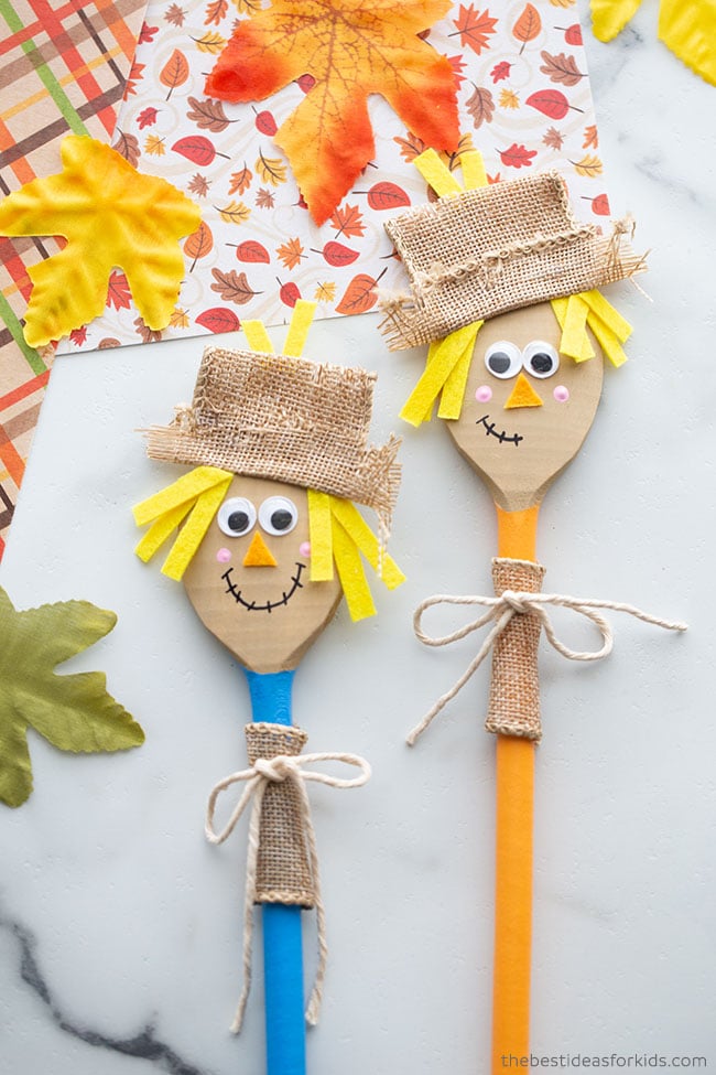 Wooden Spoon Scarecrow Craft