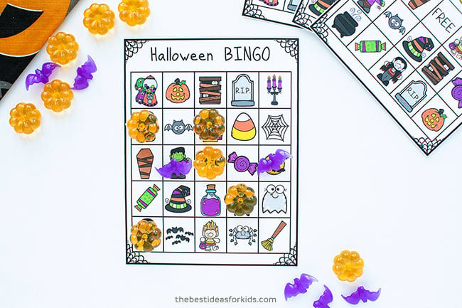 Halloween Bingo Game for Kids