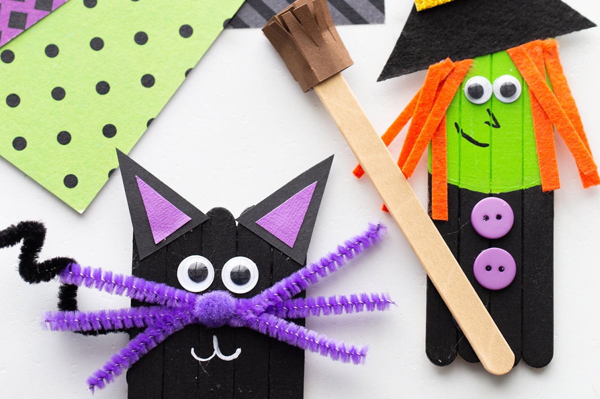 Popsicle Stick Halloween Characters - Craft Rocker