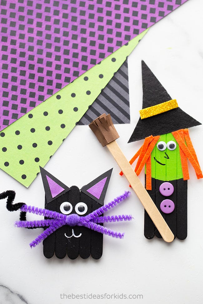 Popsicle Stick Halloween Crafts