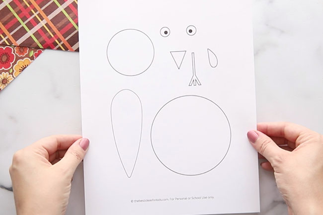 Printable Cut Out Turkey Template